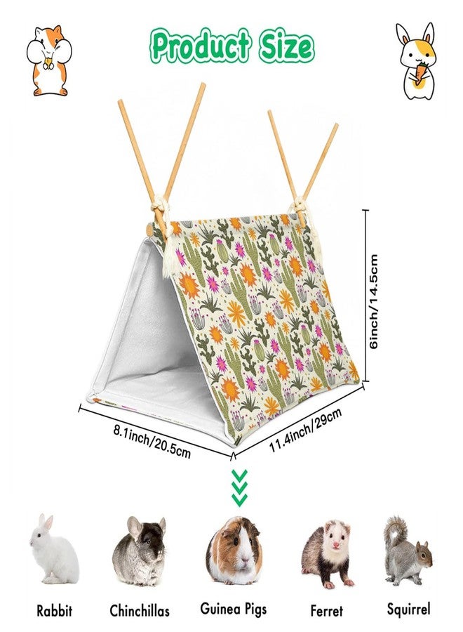 Aipush Bearded Dragon Reptile Sleeping Bed Tent Hide Tank Decor Accessories Habitat Shelter for Lizard Bearded Dragon Leopard Gecko (Cactus 1) - Image 4